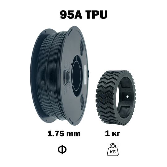 TPU 95A preto, código HTPU01