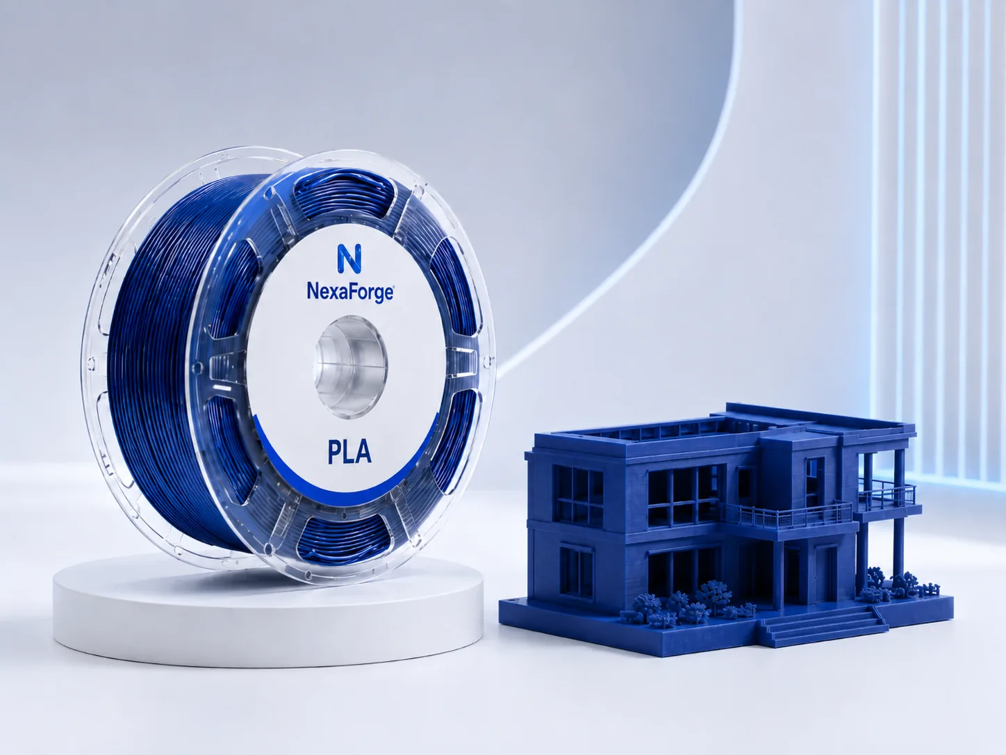 PLA / PLA+ filament spool with printed model
