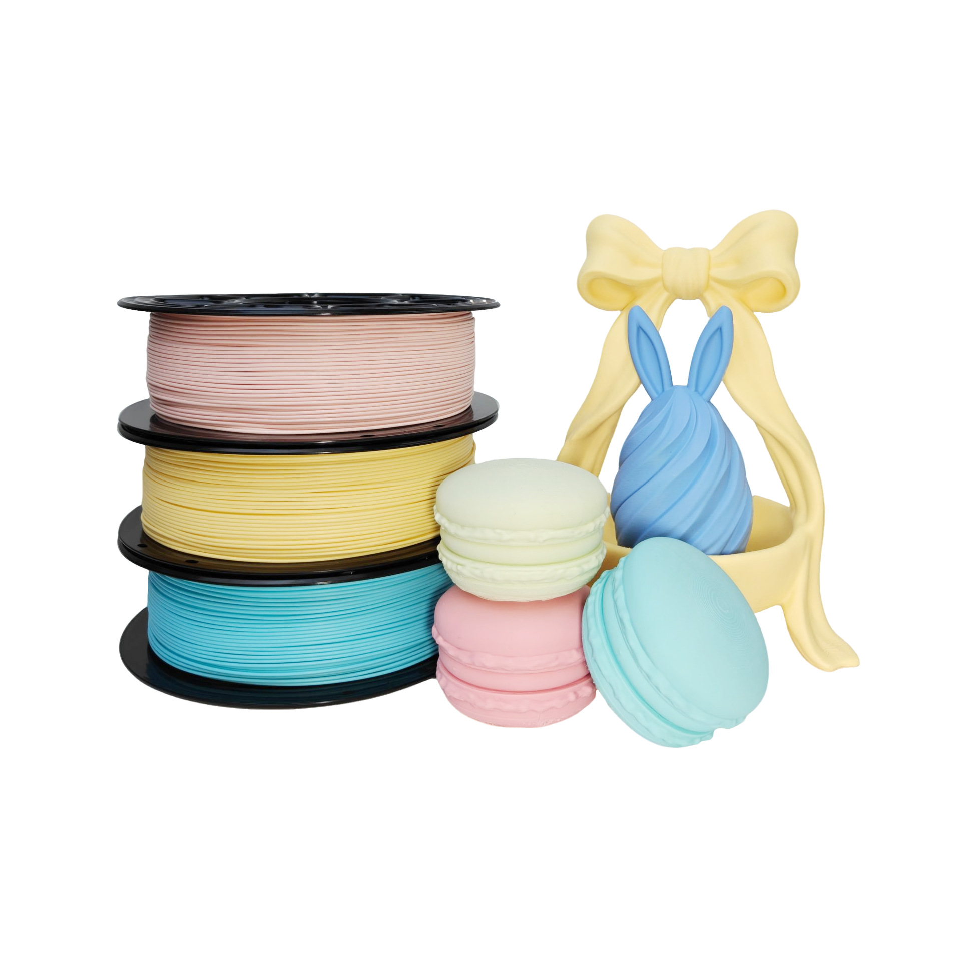 Filamento PLA Macaron em tons pastel